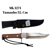 Faca Esportiva Full Tang cabo madeira hz-1274