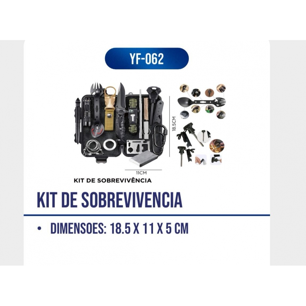Kit De Sobrevivencia pesca , camping , trilha YF-062