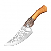 Faca de desossa chef artesanal de caça de carne cutelo faca de açougueiro para cozinha CYL-36