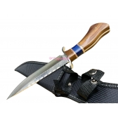 Faca Luxo Churrasco Camping Caça Pesca Uso Geral Lamina com Detalhes TB- 1529