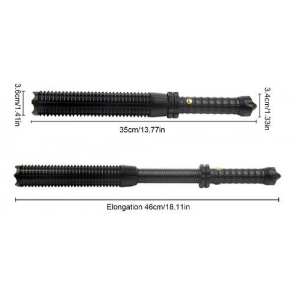 Lanterna Led Tática Bastão Retrátil Autodefesa Recarregável KA-6430