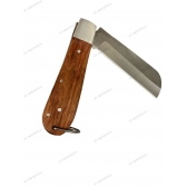 Canivete Araguari  Manual cabo madeira Lamina aço inox  Pica Fumo  cavagadas pescarias ou uso cotidiano  X012