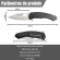 Canivete Inox Black Silver C Clip 999B