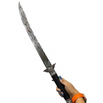 Espada Sabre Chinês Dragon Imperial - Lâmina Decorada com Bainha H56