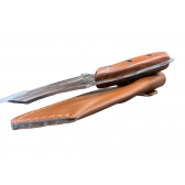 Faca  Mini  Cutelo Artesanal Rustico Com Bainha Churrasco Pesca Desossar Carne BW 7247