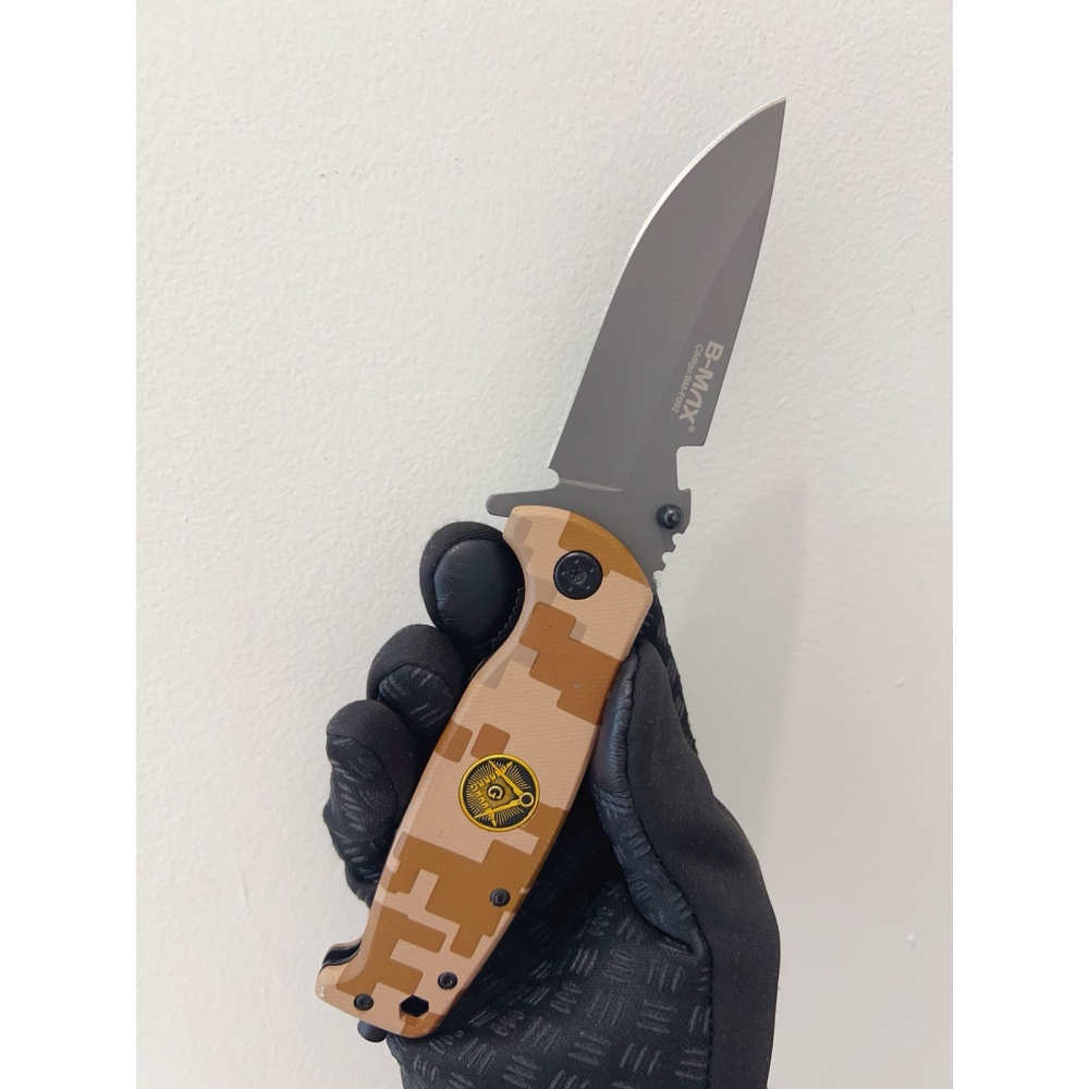 Canivete  Símbolo Da Maçonaria Camuflado Semi Automatico