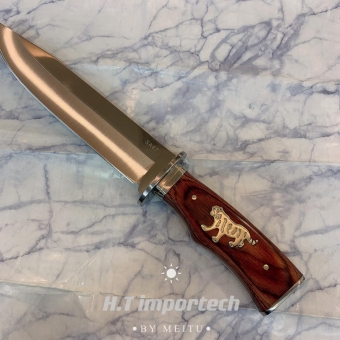 Faca De Caça Pesca Churrasco Luxo Fulltang Inox  0997