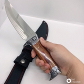 Faca Luxo Churrasco Pesca Caça Camping Lamina Aço Inox 1002