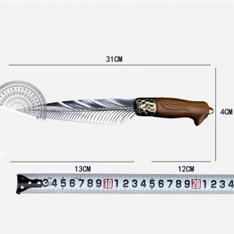 Faca Luxo Folha Artesanal forjada CYL-64