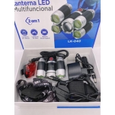 Lanterna Led Multifuncional Recarregavel 2 Em1 Lua Tek 040