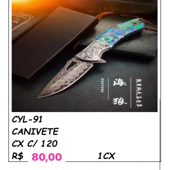 Canivete Artesanal Aço Damasco VG10 • CYL-91