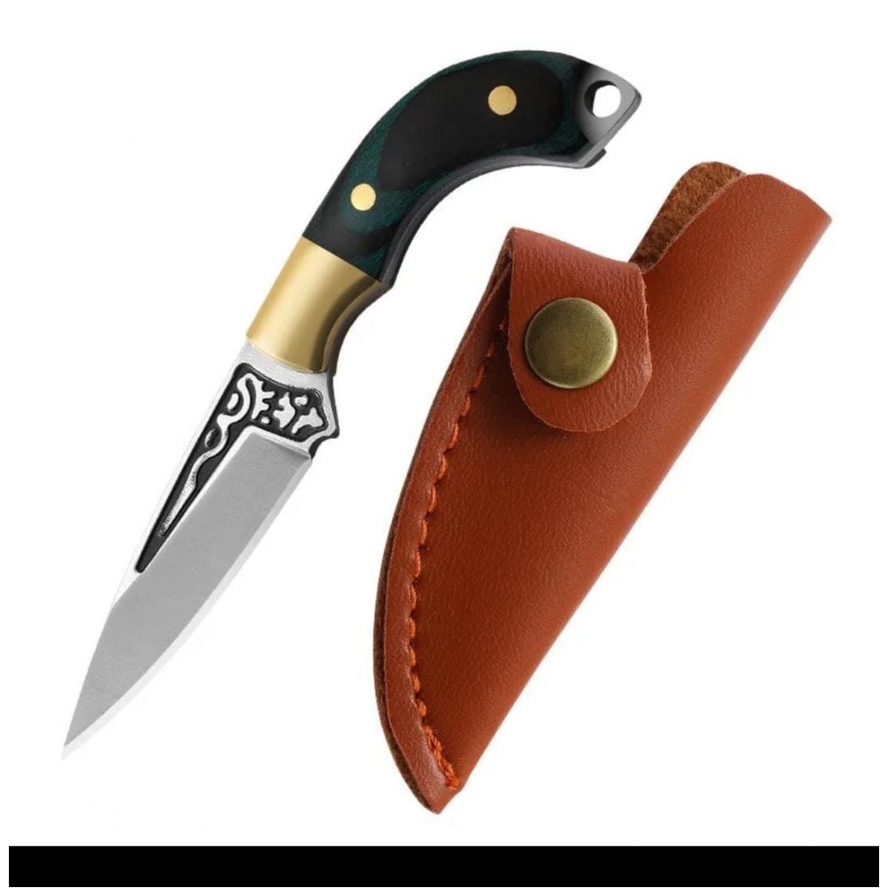 MINI FACA PORTATIL CANIVETE CHAVEIRO LUXO COM CAPINHA 8003
