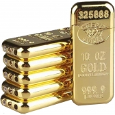 Isqueiro Recarregavel Gas luxo Gold