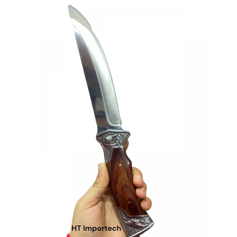 Faca De Caça Pesca Churrasco Luxo Fulltang Inox CJL- 13