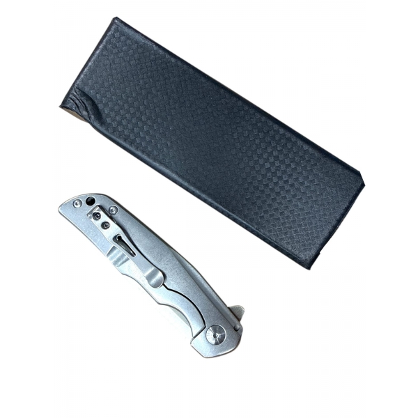 Canivete Inox Semi Automatico Com Clip cyl-89