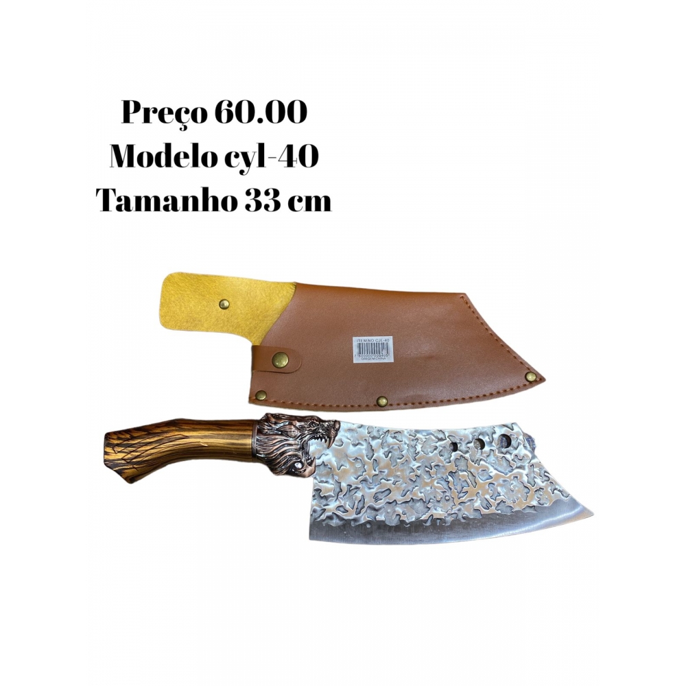 faca de cozinha  Cutelo forjada à mão faca de cozinha CYL-40