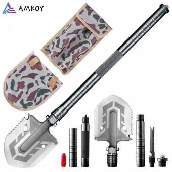 Pá de acampamento tática ao ar livre , multiferramenta dobrável EC-6290