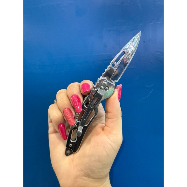 CANIVETE MANUAL INOX COM CLIP JB-003