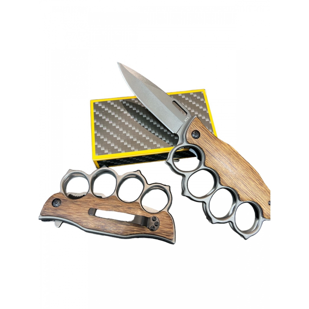 Soco Inglês Com Canivete Tatico Semi Automatico - 1487/0989