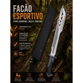 Facão Esportivo Tático 64cm Aço Com Bainha Camping Caça K78