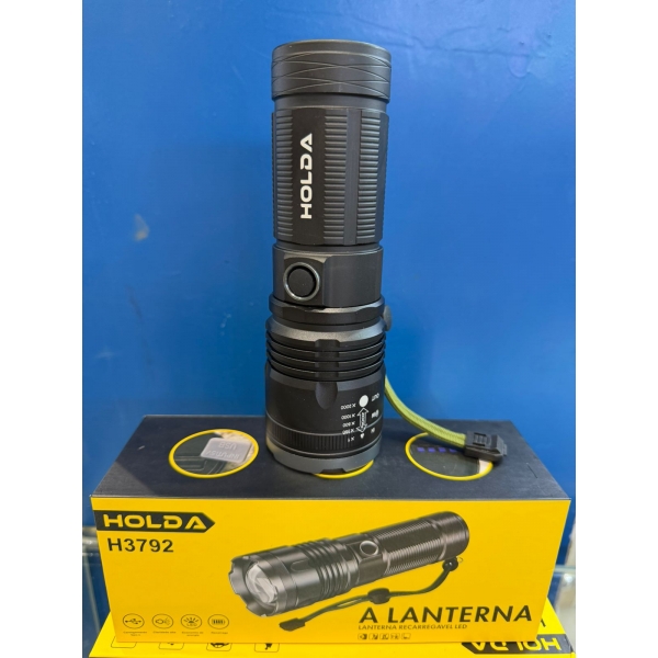Lanterna tática recarregável de LED de alta potência Holda H3792