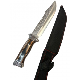 Faca Luxo Churrasco lamina trabalhada 1613