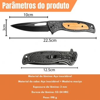 Canivete Semiautomático 22,5cm MK-06-1928