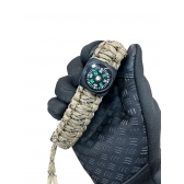 Pulseira + Canivete + Bússola + Pederneira camuflado bege