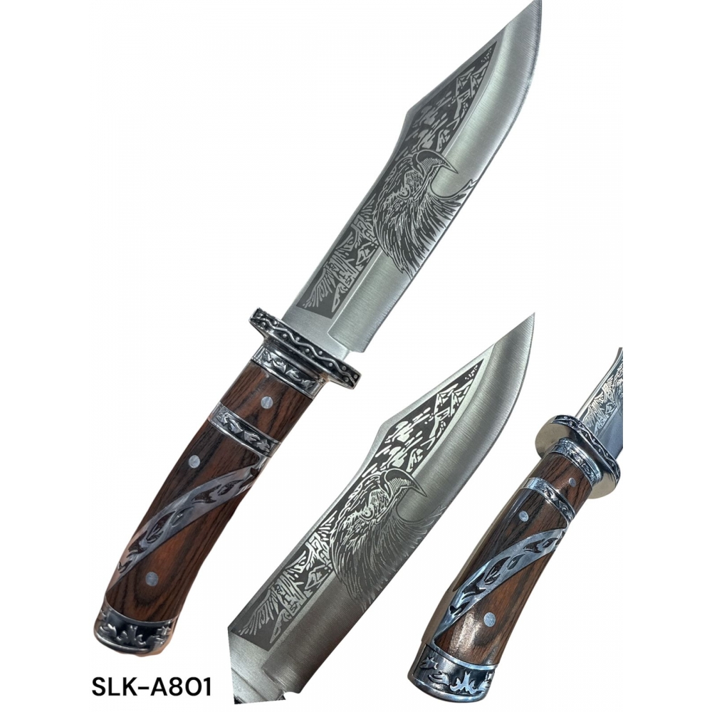 faca luxo churrasco lamina desenhada aGUIA SLK-A801