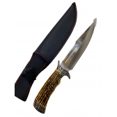 Faca Luxo Churrasco Pesca Cabo De Osso Taue A9873