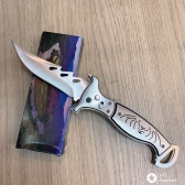 Canivete Automatico Saque Rapido Inox com clipe ediçao morcego Batman 1620