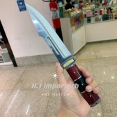 Faca  Caça Churrasco Full Tang Luxo C/ Bainha Nylon  A16