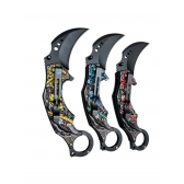 Canivete Karambit semi automatico caveira slk- D322