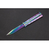 Canivete Butterfly Cs Go 22cm Personalizado Caveiras Multicor . D166-C2