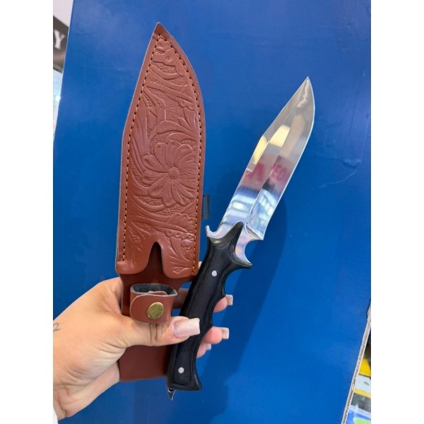 Faca Esportiva Tática Camping Pesca Luatek Slk-284 Com Bainha