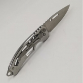 Mini Canivete cromado pegada pequena C/ Clip De Bolso  HZ- 1149