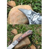 Machado Lobo Viking Tático Aço Militar Afiado Com Bainha 1205