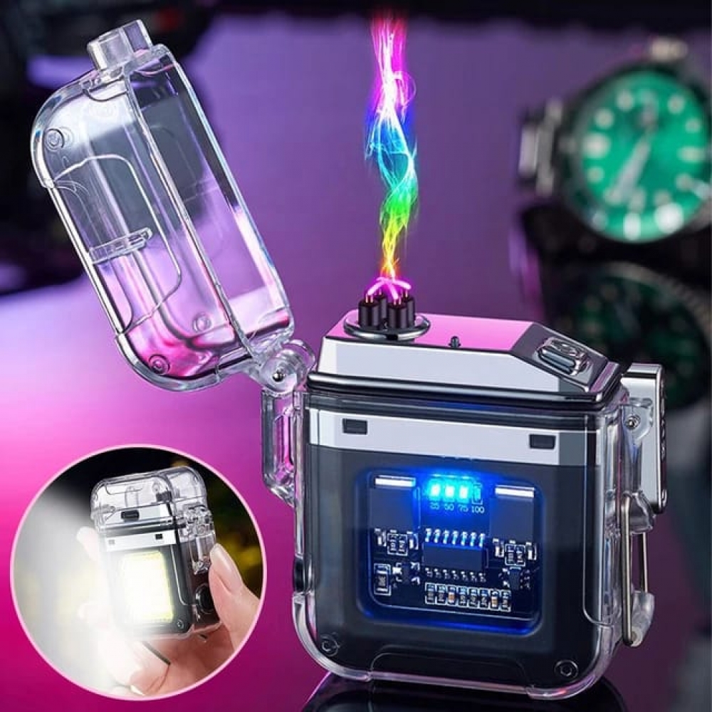 Isqueiro Acendedor Eletrico De Plasma + Led - 1905