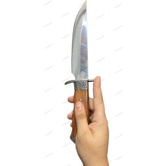 Faca Churrasco Full Tang Caça Pesca Luxo Bainha Nylon 1242