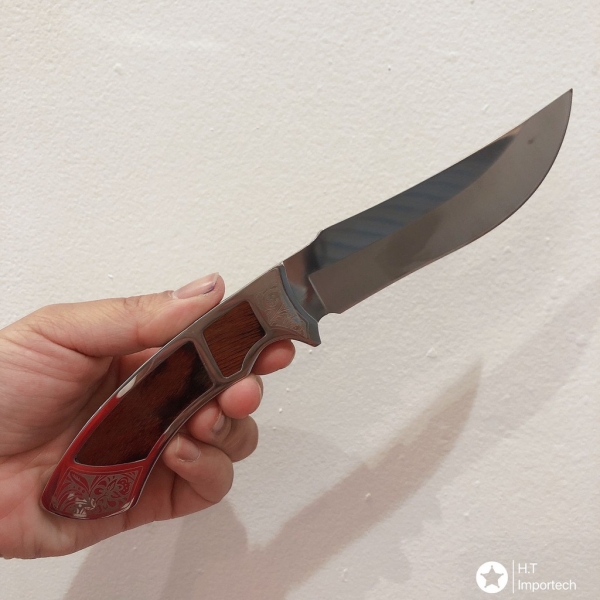 Mini Faca De Caça Churrasco Full Tang Modelo Bainha Slk-a46