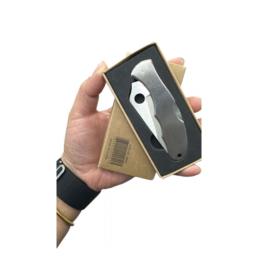 Taue 888c Canivete  Inox 440c Trava E Clip De Bolso