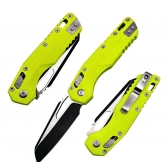 Canivete Tático Microtech Msi Ram Lok Verde Florescente Clip Verde-limão cyl 68