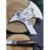 Machado Lobo Viking Tático Aço Militar Afiado Com Bainha 1205