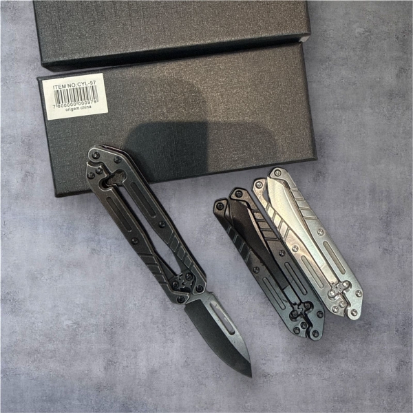 Canivete automático dobrável com lâmina de 7,87 cm, estilo EDC CTL-97