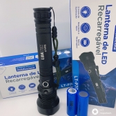 Super Lanterna Led T9 P70 Recarregavel Lua Tek 98.000w