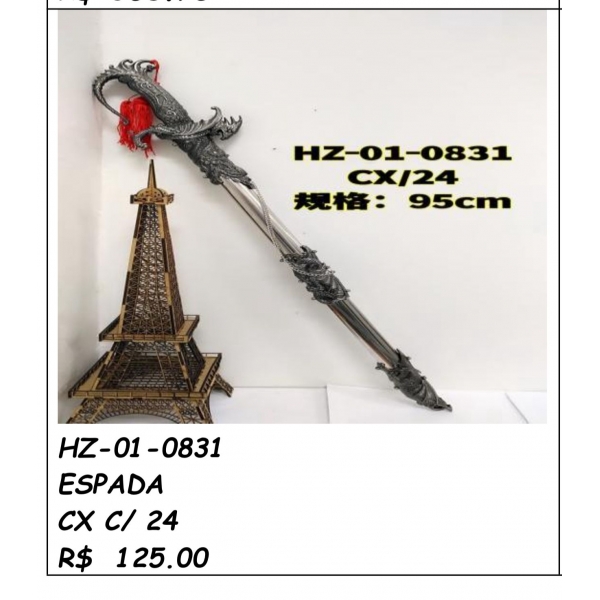 ADAGA KATANA DRAGON SILVER 0831