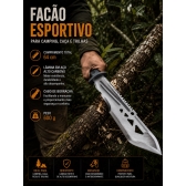 Facão Esportivo Tático 64cm Aço Com Bainha Camping Caça K78