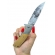Canivete Semi Automatico madeira Urso  C/ clip  1686