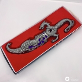 Adaga Aço Dragão Chines Faca Espada Bainha P/ Colecionador H02