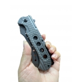 Canivete Tático Semi Automatico Tipo Cutelo  363 - C/ Clip Cinto
